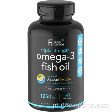 Omega Softgels Health Health Omega3 Supplemento de óleo de peixe